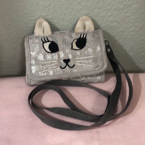Gap kids Velcro closure kitten wallet - Picture 1 of 6